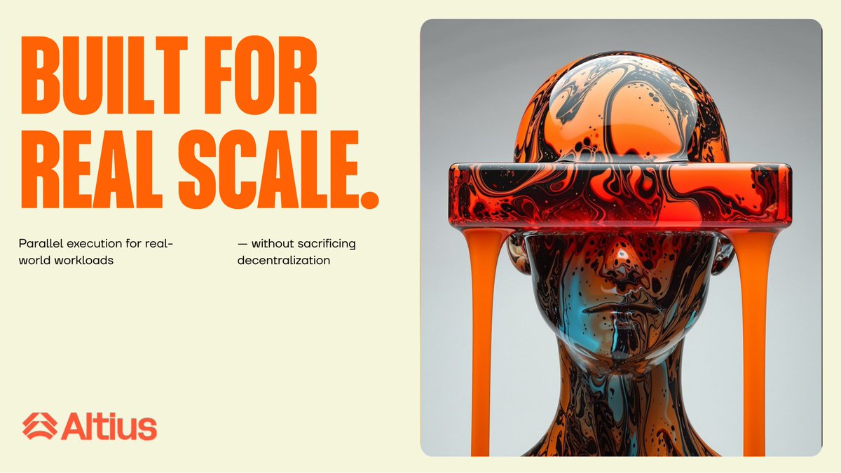 spacetraveler23's tweet image. The next decade of Web3 will be defined by the scaling race - not hype, not funding rounds, but infrastructure that can actually handle millions of real users without breaking. This isn’t just faster transactions - this is survival.
1-7
@AltiusLabs #AltiusLabs