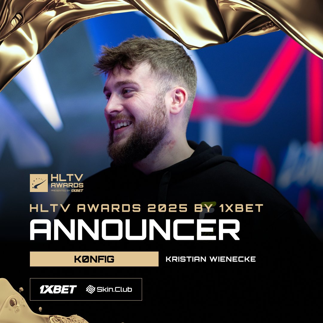 Formerly one of Counter-Strike’s sharpest aimers 🎯

<a href="/k0nfig/">Kristian Wienecke</a> is coming to the 2025 #HLTVAwards as an announcer