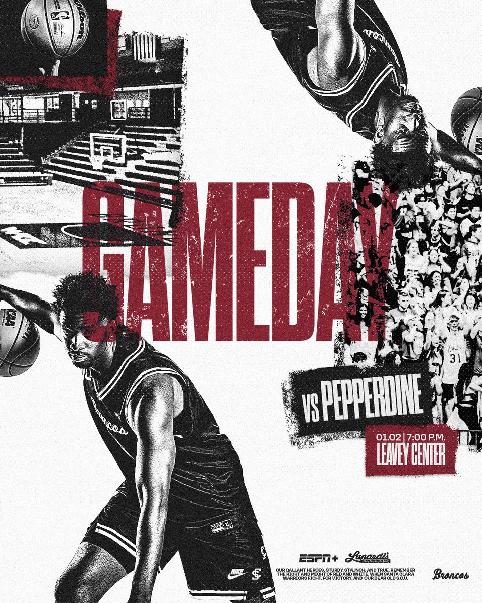 SantaClaraHoops's tweet image. 𝑩𝑨𝑪𝑲 𝑰𝑵 𝑳𝑬𝑨𝑽𝑬𝒀‼️

⏰7:00 PM
📍Santa Clara, CA
📺 ESPN+

Streaming info, game preview, and more at the link in our bio!

#StampedeAhead