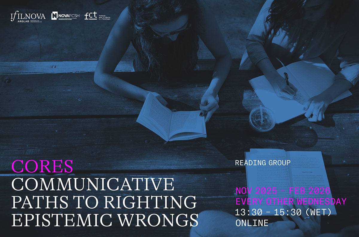 ifilnova's tweet image. 📚 CORES Reading Group
The 4th session will take place this Wednesday, 7 January, at 13h30 (Lisbon time/WET), via Microsoft Teams. 

Organised by the research project CORES — Communicative Paths to Righting Epistemic Wrong. More info here: ifilnova.pt/en/events/core…