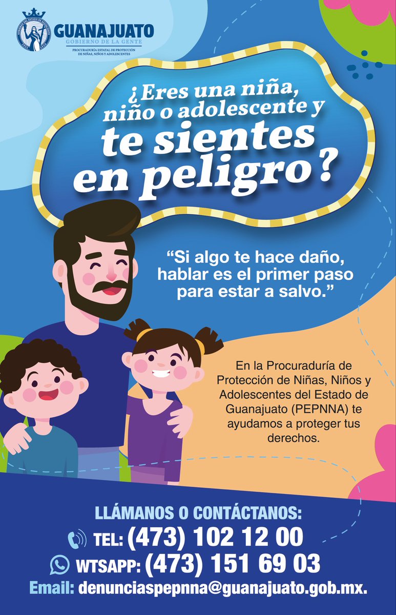 ⚠️Pedir ayuda también es ser valiente.

Si eres niña, niño o adolescente y necesitas apoyo, en #PEPNNA estamos para cuidarte y acompañarte 🤍

No estás sola, no estás solo.

👧🧒🧑‍🦱 Tus derechos importan.
