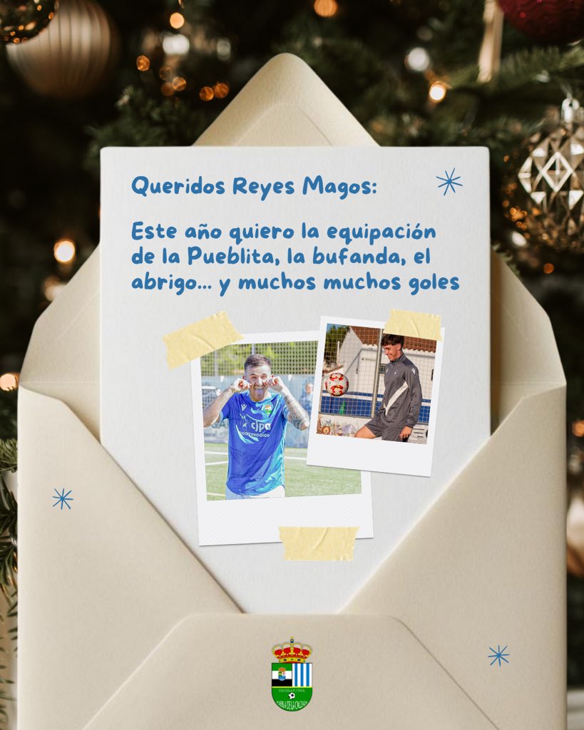 🎁👑 Queridos Reyes Magos…

Este año la carta viene en blanquiazul: la equipación de la Pueblita, bufanda, abrigo… y muchos goles.

Todo lo que sueñas para estas fechas lo tienes en nuestra tienda oficial:
👉 pueblaef.es/tienda 

🗣️ #TuAlientoNuestraFuerza
💪 #VMP 🔵⚪️