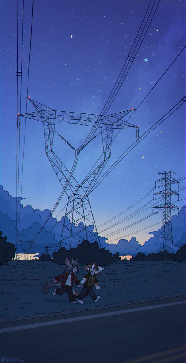 Vulkiri's tweet image. Power lines