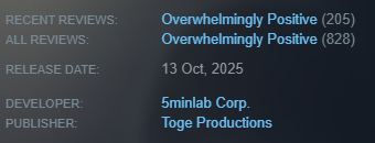 undustedgame's tweet photo. Happy New Year 2026! 🥳❤
Thank's to everyone's support, we started this year with a couple of good news!

🎉 More than 25k copies sold on Steam!
🎉 We've also gained Overwhemingly Positive reviews! 

Wish you all a gentle year ahead ❤ https://t.co/qxJEnsW7D8