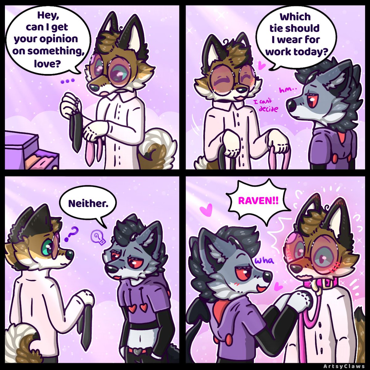 ArtsyClaws's tweet image. The Perfect Tie 🩷✨