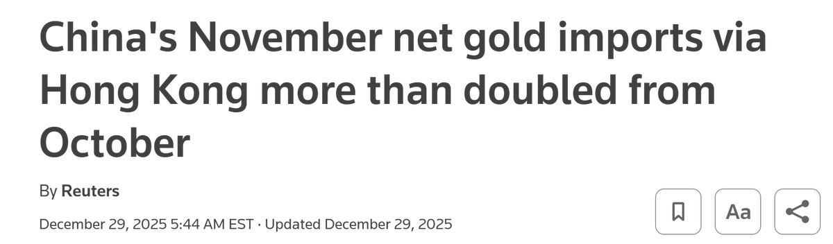 LukeGromen's tweet image. Countries/regions with country/region-specific currency and economic problems tend to SELL gold, not buy it at an accelerating pace.

For example, see SE Asia in 1997-98, Russia in 1998, or Americans since the GFC (selling grandma's gold at countless "We Buy Gold" stands.)