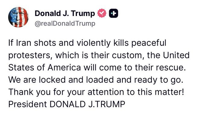 MarioNawfal's tweet photo. 🇺🇸🇮🇷 MTG BLASTS TRUMP FOR VOWING TO DEFEND IRANIAN PROTESTERS: "HOW IS THIS AMERICA FIRST?"

Rep MTG went off on Trump, calling out his tough talk on Iran as a total betrayal of the America First mandate from the 2024 election.

She also pointed out the Israeli cybersecurity billionaire Shlomo Kramer's push to curb free speech as an example.

She's quoting Kramer's CNBC clip where he says, "it's time to limit the First Amendment" and "we need to control all the social platforms and take control of what they are saying." 

MTG is slamming it as a direct assault on Americans' God-given rights. 

Then ties it to Trump's X post warning Iran: if they kill peaceful protesters, "the United States of America will come to their rescue. We are locked and loaded and ready to go."

MTG's fired up, saying Trump voters are already raging with tax revolt threats over endless foreign aid waste and wars.

She's demanding focus on domestic tax dollars and defending freedoms at home, not abroad.

This intra-GOP clash is heating up fast, with replies split between backing her America-Only stance and calling her out for turning on Trump.

Source: @RepMTG, CNBC, The Last Refuge