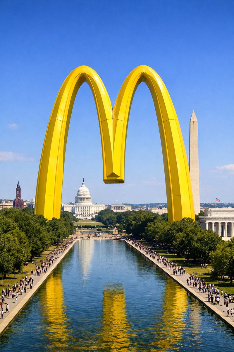 aintscarylarry's tweet image. BREAKING: trump reveals an artist’s rendering of his soon-to-be-built “Triumphal Arches.”
