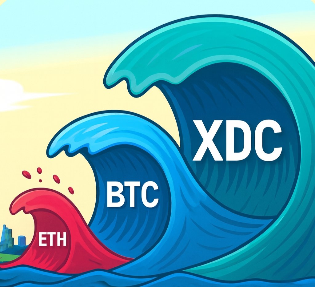 🌊 The crypto waves are rising…

#ETH ⚡ #BTC 🌊 #XDC 🌊🌊

Bigger waves, stronger fundamentals.

#XDC #BTC #ETH #Crypto <a href="/XDCNetwork/">XDC Network</a>
#BONIAXJOONG #JAEMIN #ppnaravit
