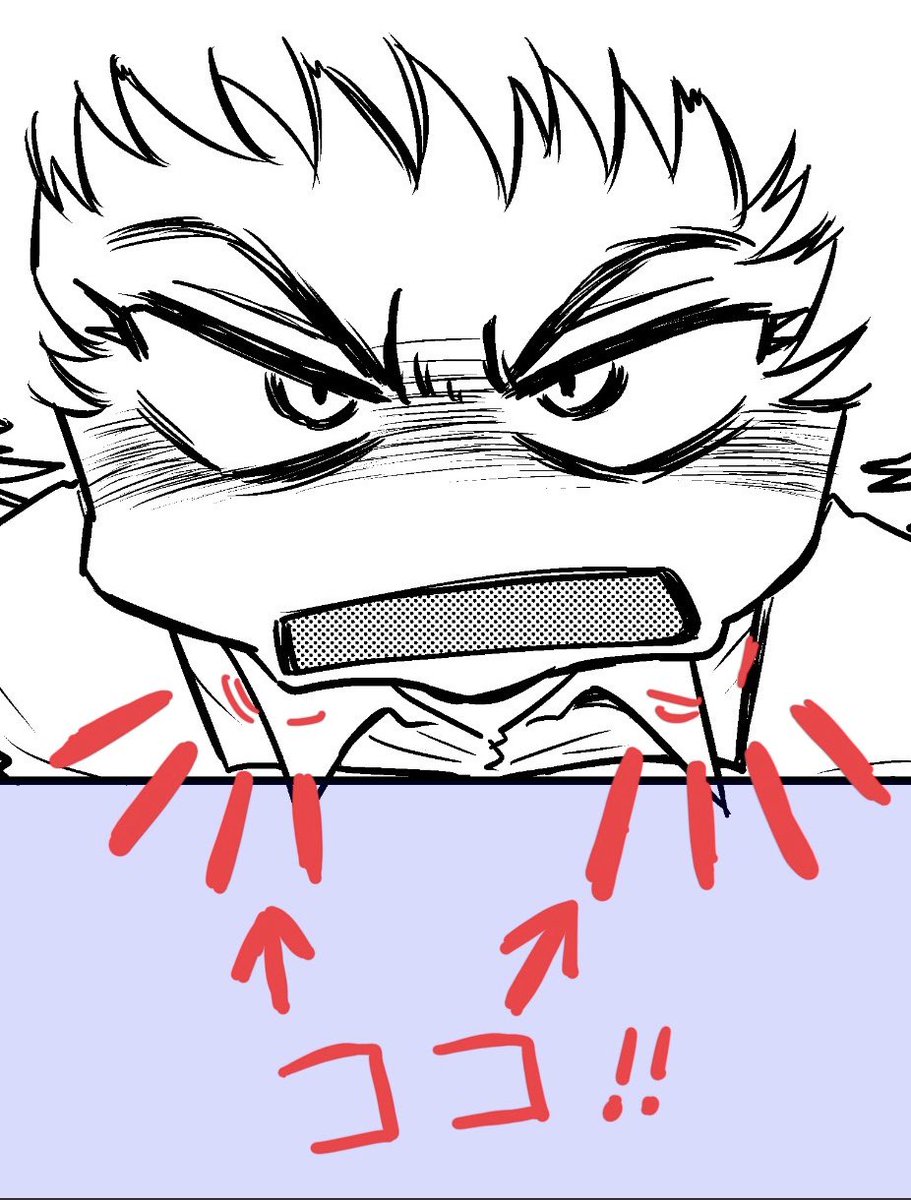 怒れるうさぎ。私はお口のところがイキオイ余って顔の輪郭線ブチ破ってる絵面が好きです。 