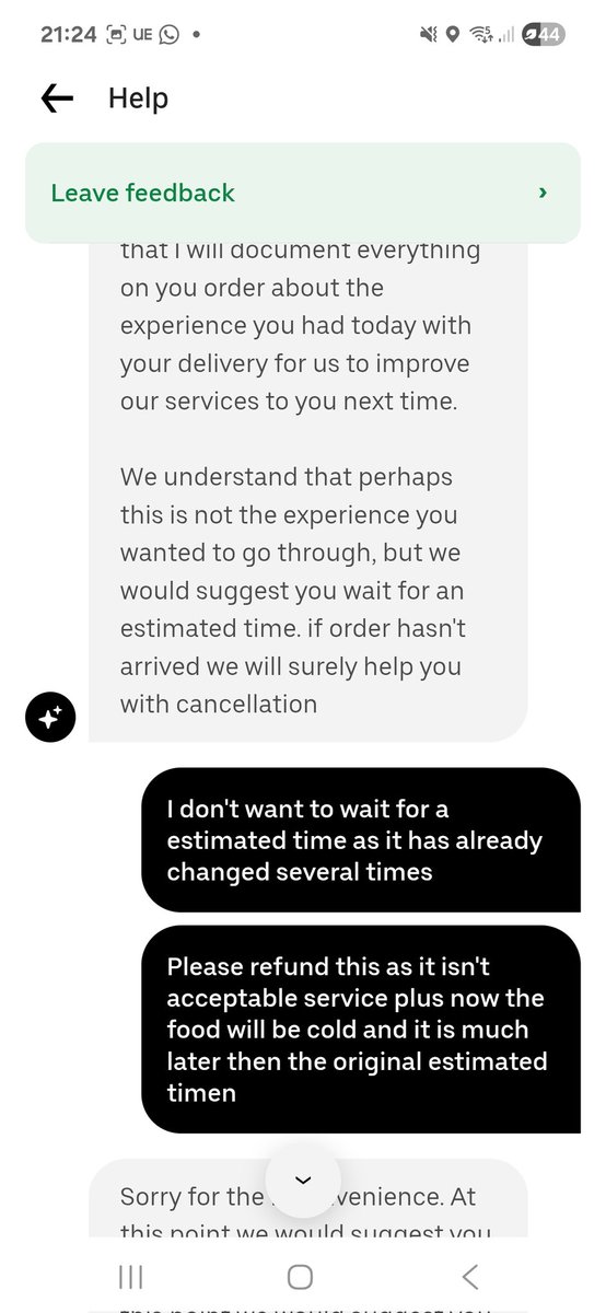 ClassicKyleZ's tweet image. @Uber_Support 
The service we got given yesterday knew I wasn't happy after waiting close to 2 hours and ended conversation and left me (This was a human agent) 

Just told me to keep waiting.