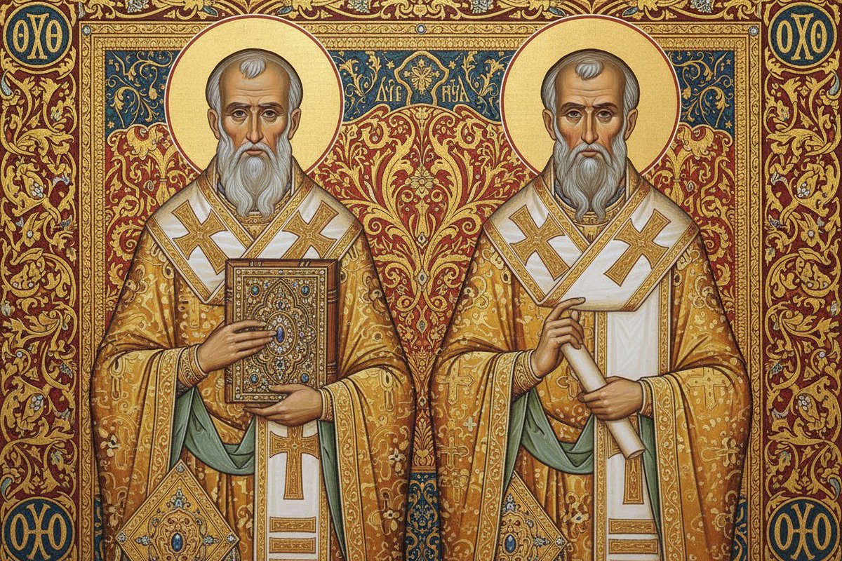 FrAquinasOP's tweet photo. “Between us there was no envy. On the contrary, we capitalized on our rivalry. Our rivalry consisted, not in seeking the first place but in yielding it to the other, for we each looked on the other’s success as his own.” -St. Gregory Nazianzen on his friend St. Basil the Great https://t.co/Ms5uXRC601
