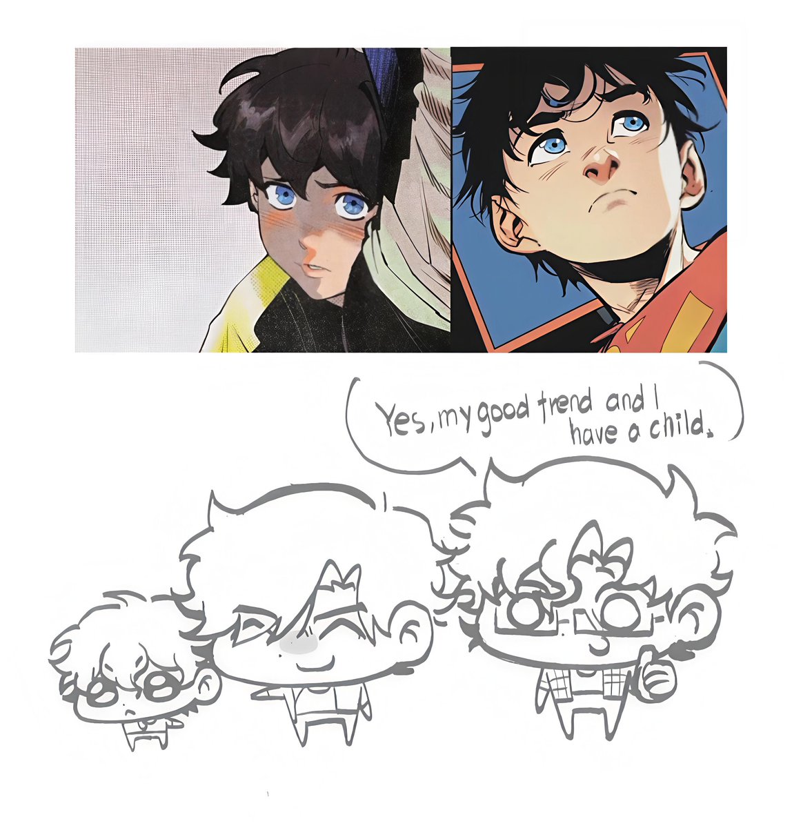 It is widely known that Damian Wayne has an illegitimate child whose paternity is common knowledge; the boy's face practically bears his father's name stamped upon it, as if to announce it to all🫥