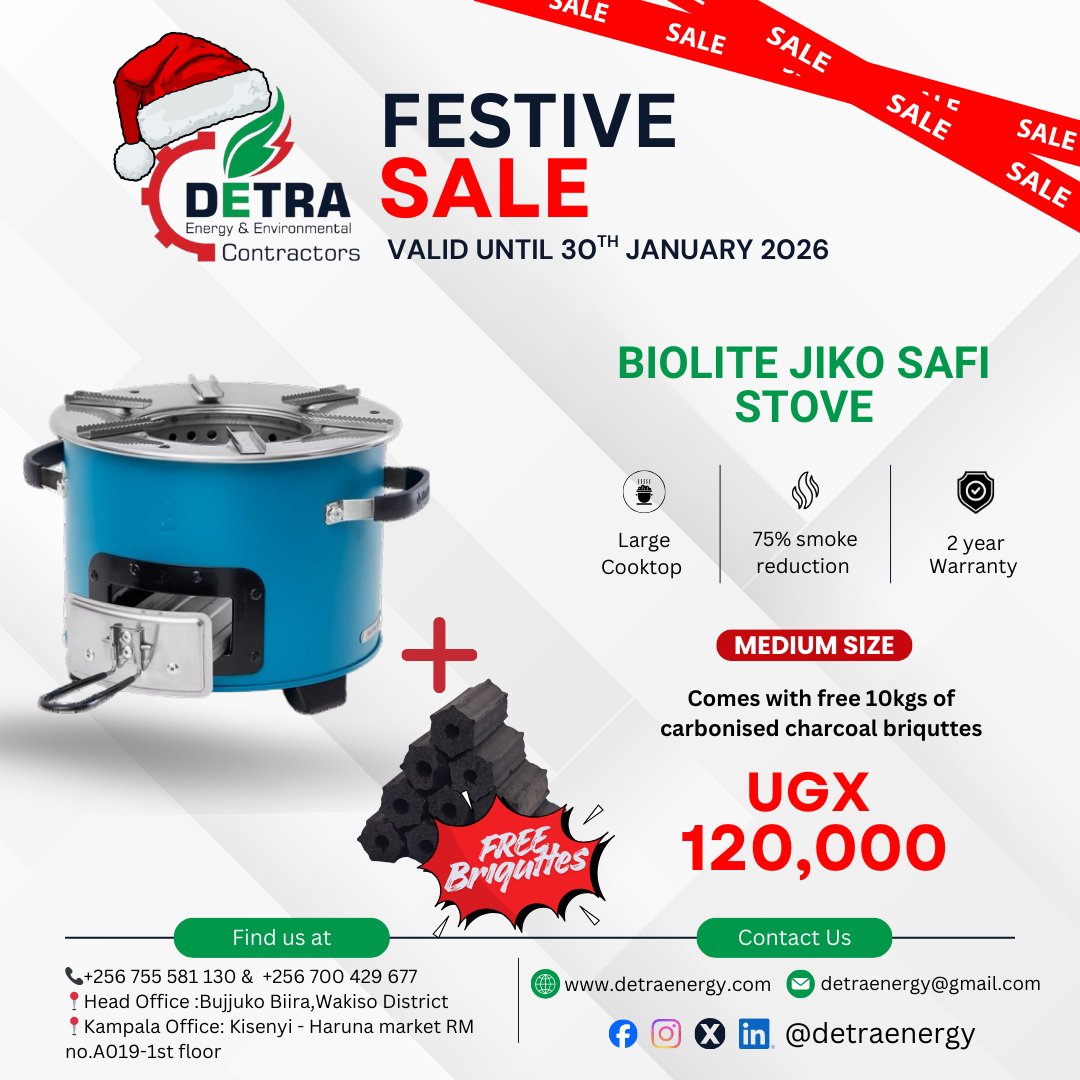 allen_namwase's tweet image. Using #CleanCooking techinologies like👉 #Biolite Stoves, #EPCs, is the only way we can be part of #EnvironmentSaver, &amp;amp; not only that but also leads to #EnergySaving, promoting #goodhealth of people in the area, #DetraEnergy your #CleanCooking technologies💡