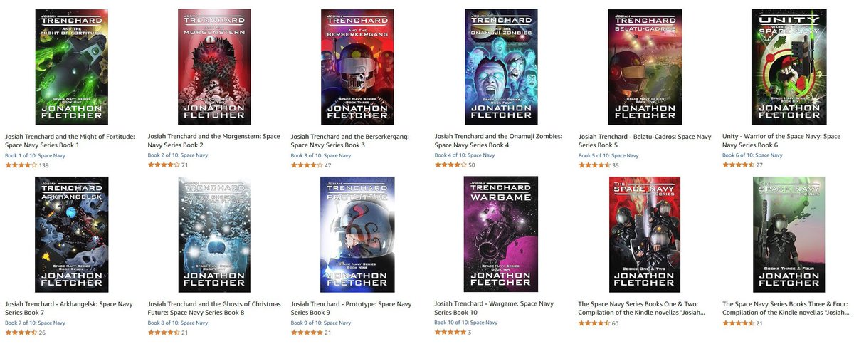 My star ratings for the #SpaceNavy books are looking good. They're also available using Virtual Voice on #Audible as audio books, but only in the USA at present. You can hear samples on #Amazon dot com.

#scifi #books #kindle 

viewauthor.at/SpaceNavy
