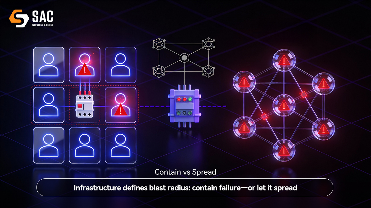 Infrastructure doesn’t prevent failure.

It determines whether failure stays with a team — or spreads across an institution. 🚨
#SystemsDesign #AIInfra #Web3