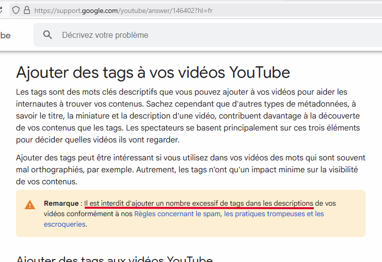 Les hashtags des vidéos des #médias d'information
sont pris en compte pour les calculs sémantiques
de la #RevueDePresse, 
sauf si non "informatifs" ou overtagging*.

(*) les CM de <a href="/Eurosport_FR/">Eurosport France</a>, <a href="/lequipe/">L'Équipe</a>, et <a href="/TV5MONDEINFO/">TV5MONDE Info</a> devraient lire les CGU de YouTube
support.google.com/youtube/answer…