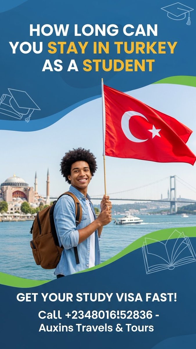 scholarshipsast's tweet photo. How Long You Can Stay In Turkey As A Student?
#TurkeyVisa #StudentVisa #StudyInTurkey #HowLongInTurkey #StudentLife #TurkishCulture #InternationalStudents #VisaEligibility #TurkeyForStudents #EducationAbroad #StudyAbroad #LivingInTurkey #TravelToTurkey #ExploreTurkey #StudentAcco https://t.co/CkabNBKYfK