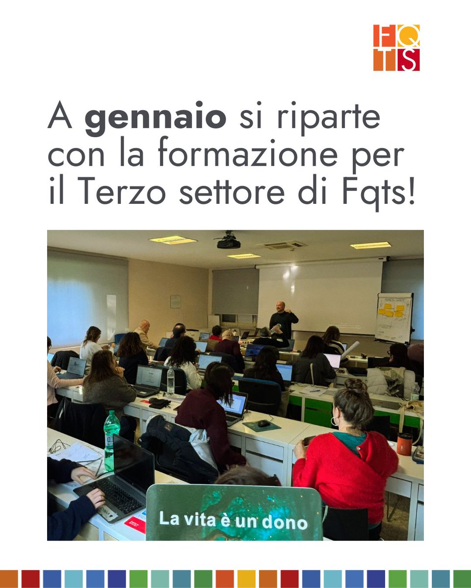 🚀 Gennaio 2026: nuove opportunità di formazione FQTS!

🎯 Project Manager – online &amp; in presenza
⚖️ Oltre la questione di genere – 14 e 28/01
🤝 Facilitare gruppi &amp; conflitti – dal 23/01

Tutti i corsi e iscrizioni 👉 fqts.org/wp-content/upl… 

#TerzoSettore #Skills #FQTS