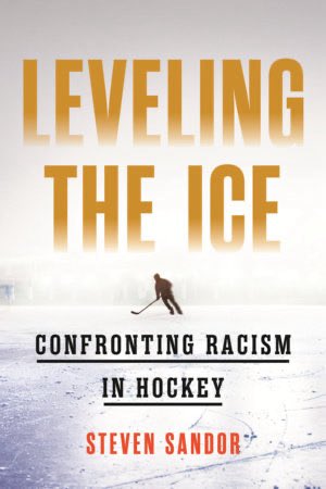 wybrini's tweet image. leveling the ice: confronting racism in hockey by steven sandor was published in sept. 2025 and has been on my tbr (i’m reading we breed lions rn and will read it next) and i think it should be on other hockey fans’ tbr as well