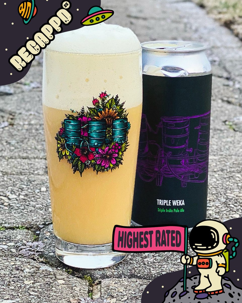 untappd's tweet image. Top 5 highest-rated IPAs of 2025:

1Pliny The Younger (2025) - 4.648 TIPA - Russian River
2Omnisonicism - 4.611 QIPA - TEST
3Quadruple Jasper - 4.604 rated QIPA - Fidens Brewing
4Triple Weka - 4.598 Hazy TIPA - Fidens
5When Goats Kollide - 4.597 Hazy TIPA - Brujos