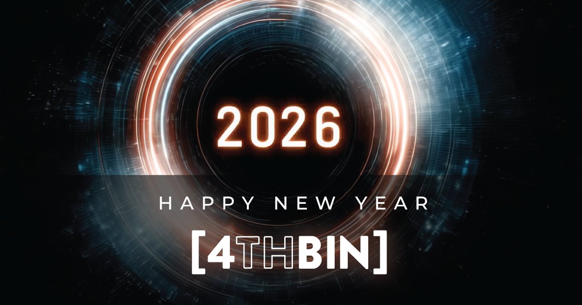 Happy New Year. As 2026 starts, we at 4THBIN are thankful for our growing community and the meaningful relationships that support our mission. Wishing you a year of health, happiness, and meaningful experiences that enrich your life.