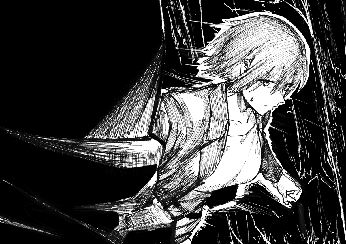 haruyan237's tweet photo. あけおめイラスト描いてたけど、ひまつぶし卓さんの新作リプレイで熱すぎるシーンがあったので衝動で落書きしてしまった…。
次が待ちきれなーい…。
もし良かったらTRPGリプレイ「蠢廈愀疼」みんな見てねー https://t.co/ePKSJYIQPz
