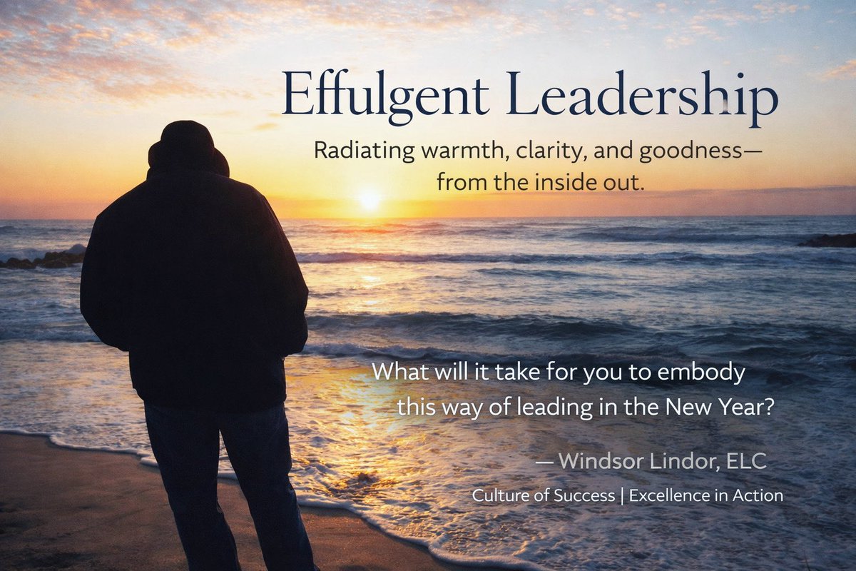 LindorLifeCoach's tweet photo. Effulgent leadership isn’t about shining brighter—it’s about being aligned enough to radiate naturally. This year, what if your leadership warmed instead of impressed?
That’s where trust begins.
— Windsor Lindor, ELC
#EffulgentLeadership #ConsciousCoCreation #LeadershipPresence https://t.co/nCW6kcp7jv