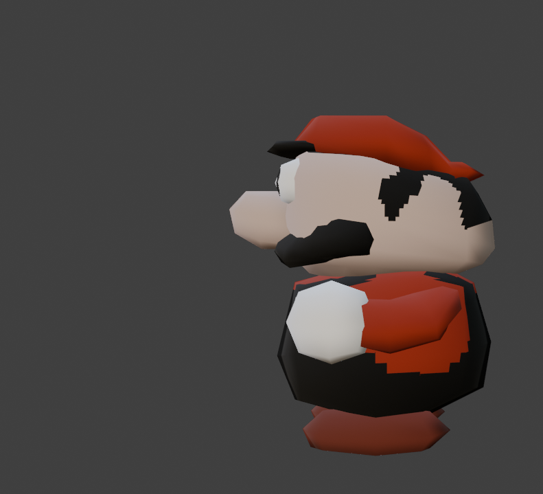😊Delightful Mario! Round &amp; jubilent in nature!😊 #blender #b3d  #lowpoly