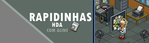 Habbo Da Aline - O Maior Blog do Hotel: Rapidinhas HDA 2025 #14 (Último episódio) 

Veja a última Rapidinhas HDA de 2025, veja tudo que essa galerinha do Habbo aprontou por ai.

habbodaaline.com.br/2026/01/rapidi…