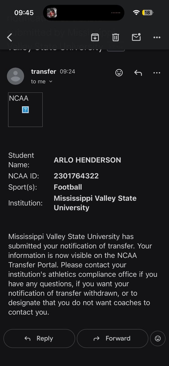 ArloHenderson32's tweet image. I have officially entered the transfer portal! 
 
👀Hard hitting DB! 

5’11 190lb 
2024- NAIA True Freshman (12 games)
2025- D1 starter (3 games) 
3 years of eligibility 

Career Stats (15 games played)
1 INT 5 PBUs 24 tackles