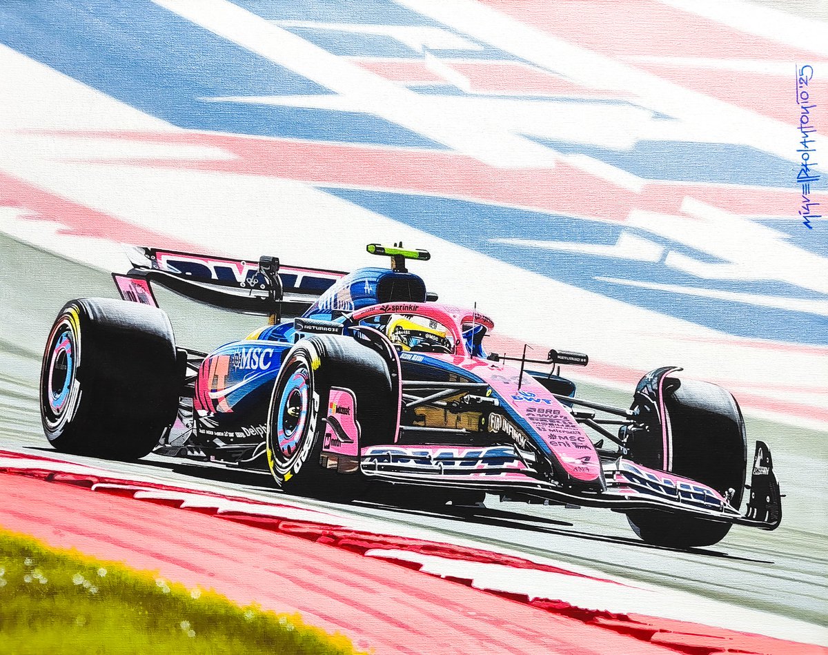 "Sumando experiencia"
Franco Colapinto - Alpine A525 - G.P. de Austin, Texas, EEUU.
Pintura sobre tela con acrílicos, 40x50 cm.
miguelpaolantonio.com
#FrancoColapinto #fc43 #F1