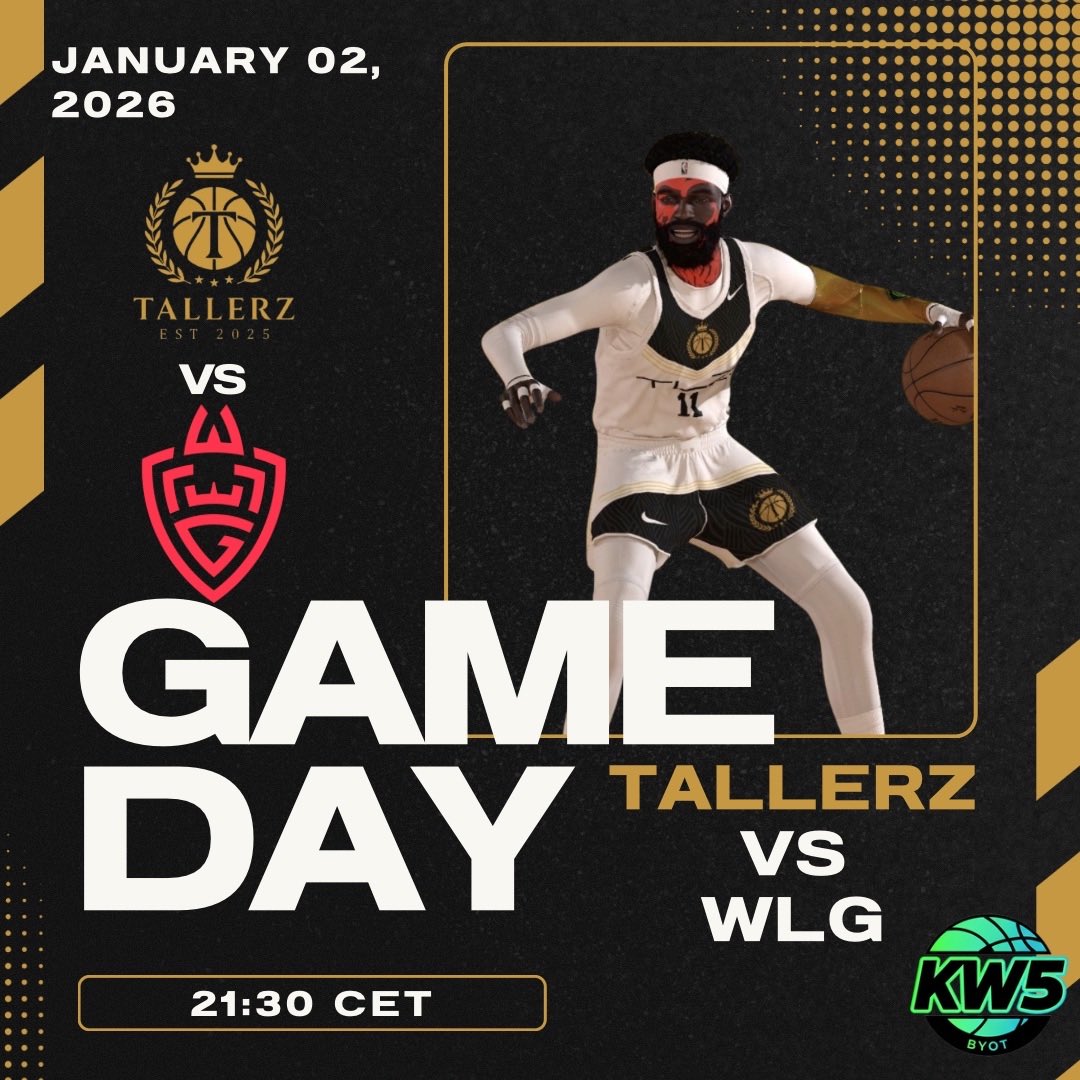 TallerzEU's tweet image. We wrap up our @KW5_EU BYOT group stage tonight against the top seed WLG.
Tip-off is live 21.30 CET on Twitch:
📺 twitch.tv/mano_18ttv
Let’s hoop. 💪