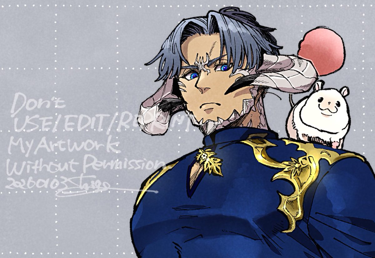warrior_of_light_(ff14) 「自機～ #しげの14ちゃんFA」|しげ🪴のイラスト