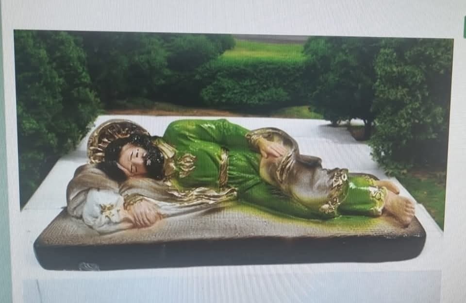SAN JOSE DORMIDO COMPRALO ACA
listado.mercadolibre.com.ar/pagina/reginax…]

Bellísima estatuilla de San José dormido
Medida 20 cm
San Jose dormido dejalo entrar a tu espacio
✨🌈 Soltá lo que pesa, dejá entrar lo que brilla ✨
🕊️ Hoy armonizamos y limpiamos nuestro hogarl 🌿