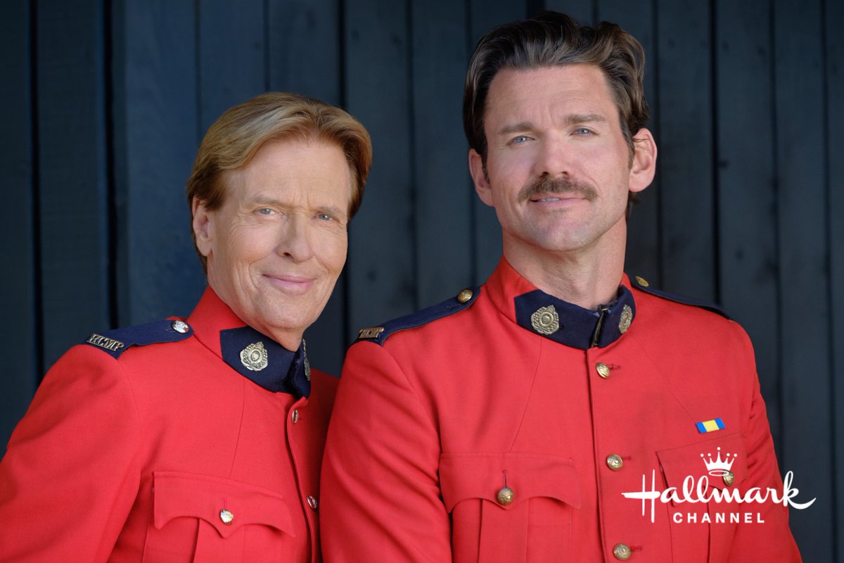 HallmarkWCTH's tweet photo. Are we seeing double? Double the Mounties as we premiere season thirteen THIS Sunday at 8/7c on @hallmarkchannel! See you then, #Hearties! @kevin_mcGarry @JackWagnerhpk https://t.co/M61gwe6g0j