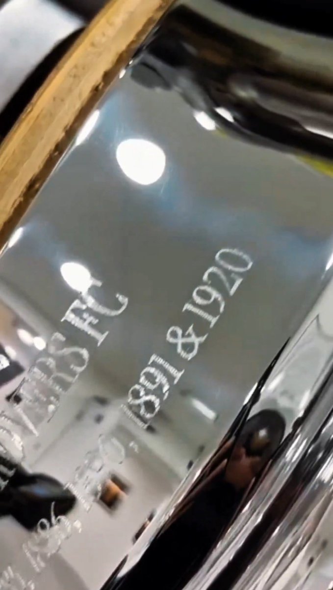 RoversXtra's tweet photo. Can anyone explain to me why we engraved 1920 on the FA Cup trophy that's going to be presented on Sunday?

#BRFC | #Rovers https://t.co/2oz8fcfYA1