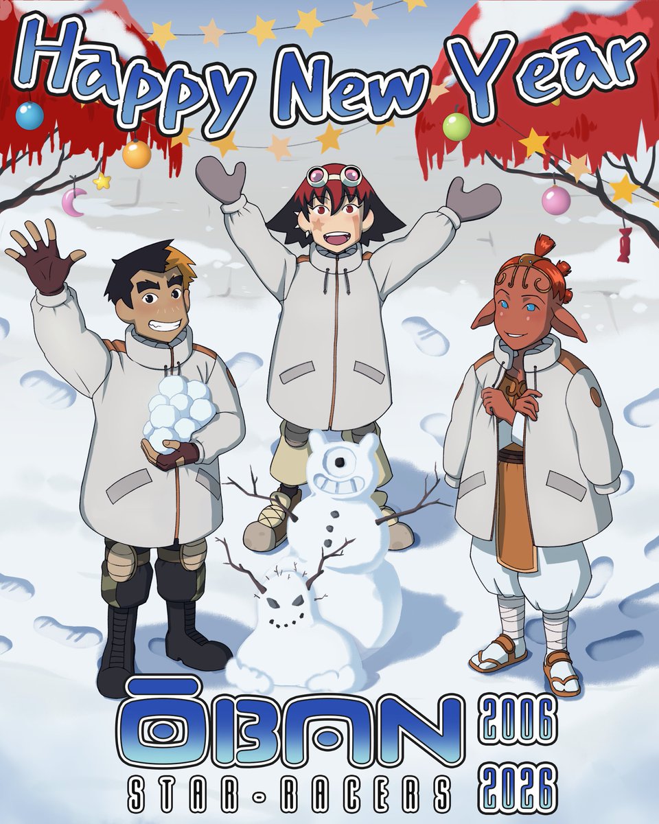 obanstarracers's tweet image. Happy New Year 2026 to all Oban fans in this special year, and thanks to @_mindlesskate for this cool new drawing! Don’t forget to check out our two short Oban comics if you haven’t already ☺️
#obanstarracers #anime #animation #manga #obancomic