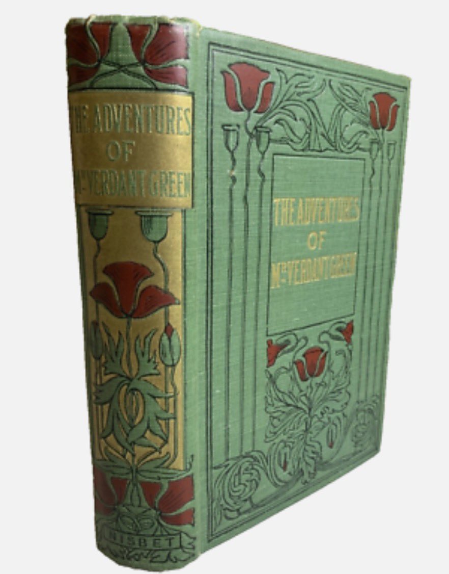 fluor_doublet's tweet image. ちょい資料用に、1800年台の洋書を買おうとしたのだが、明らかに表紙がヒ素の緑🟢

これは、、、どうしよう、、、