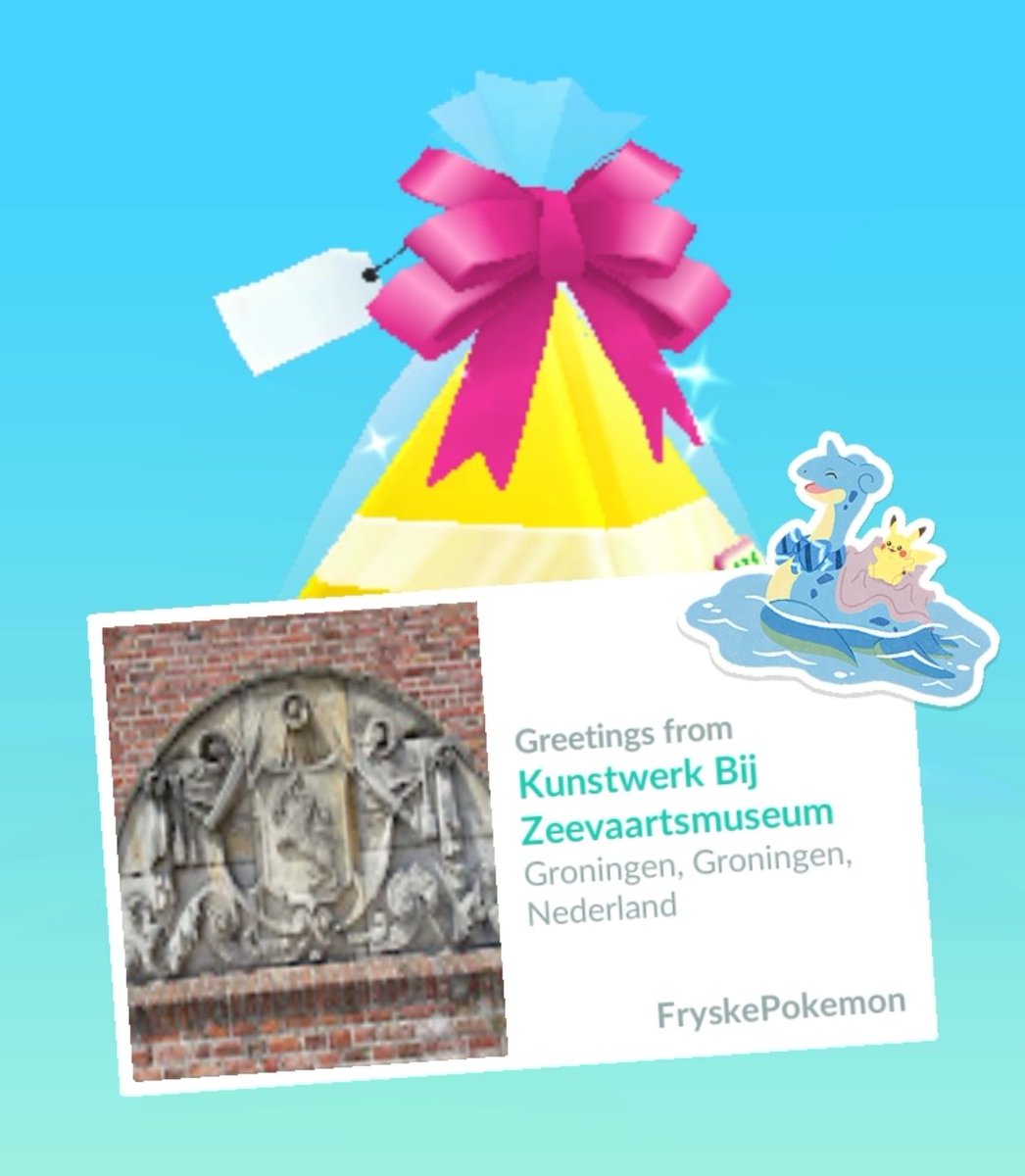 FryskePokemon's tweet photo. Fronton Leeuwenburg 1730 Noordelijk Zeevaartsmuseum 🛡🦁⚓️ Groningen, Netherlands 🇳🇱  #PokemonGO #gevel https://t.co/mJE09XnPcJ