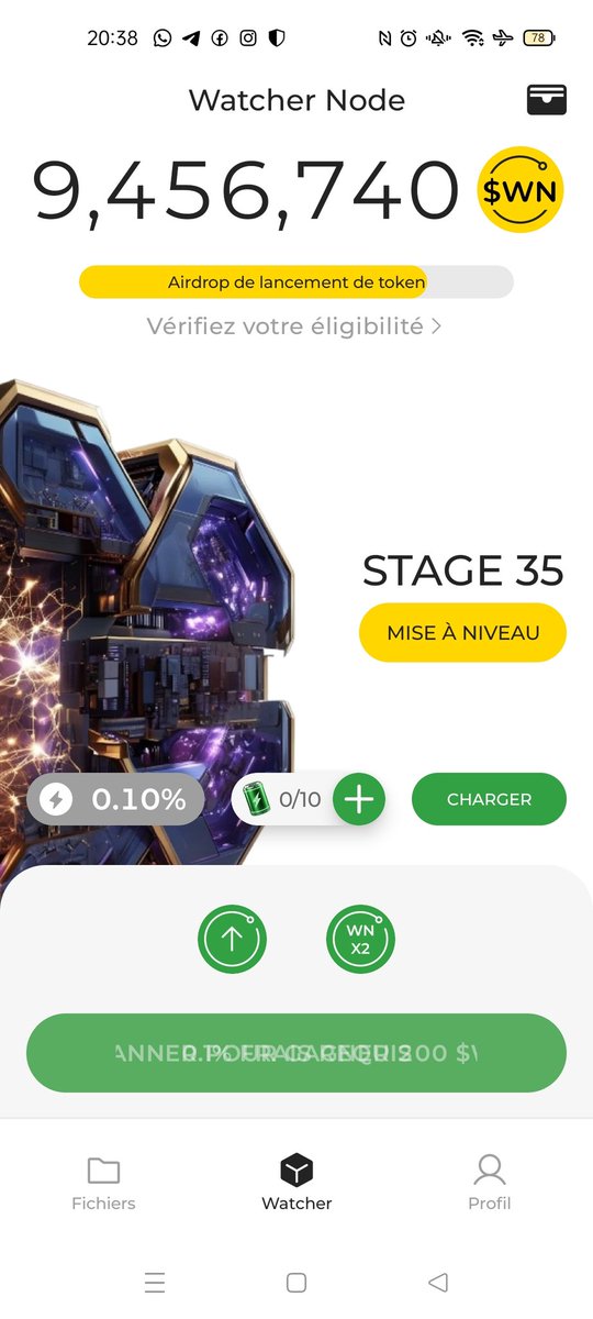 Bonjour ! Je veux vous inviter à cette application crypto que j’utilise. Si vous vous inscrivez avec mon code, vous recevrez 1 000 $WN et j’obtiendrai également un bonus.

DeNet Storage &amp; Watcher Node est gratuit

Rejoignez avec mon lien : links.denet.app/mobile?referre…