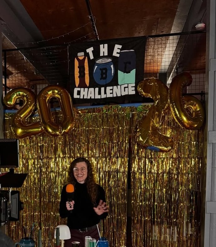 Lissette524's tweet photo. @PunkyAce It says The BBC Challenge. Its a drinking game they were playing. https://t.co/3x28vXPVTl