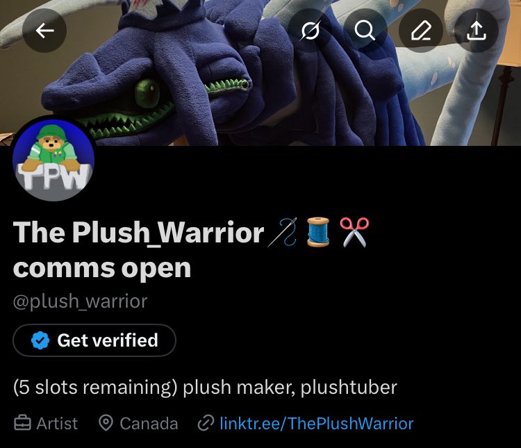 The Plush_Warrior🪡🧵✂️ comms open tweet media