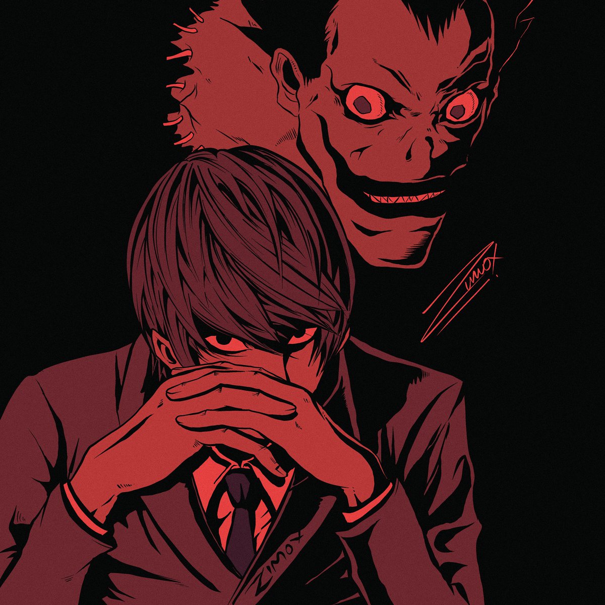 ZIMOXART's tweet image. #ZIMOXART ✍🏼
#kira #deathnote #デスノート