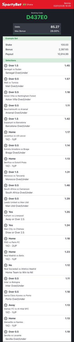 HeistBet's tweet photo. HERE WE GO 💯💯💯💯💯
Spent 4hrs on this 100+odds 💥💥💥💥

200 cedis for the first 200 comments if this ticket boooms ✍🏾✍🏾✍🏾✍🏾✍🏾✍🏾

Give me only 1k likes for the code🥰🙏🙏

Check comments section for the code ❤️❤️❤️ https://t.co/YWnRHVAjnR