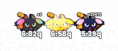 Wish me luck on getting a Titanic or Gargantuan from the Gargantuan Gift with these pets