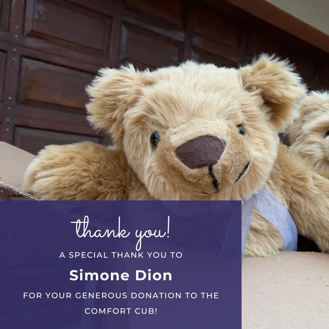 A special thank you to Jeanne Bass for your generous donation to The Comfort Cub!

#thankful #TheComfortCub #hopeyoucanhold #teddybear #survivor #hope #hug #healing #brokenheart #mentalhealth