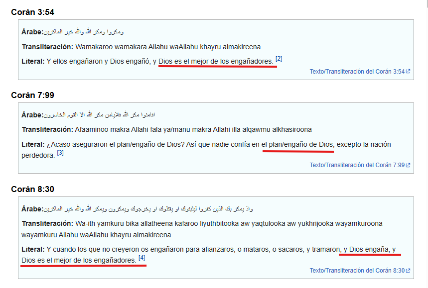 FindingEmmaus's tweet photo. @SchneiderP88860 El islam no ofrece salvación.
Allah es descrito, entre muchas cosas, como el ''mejor de los engañadores''.

A tal grado, que uno de los más fieles seguidores de Muhammad, confesó que aún teniendo un pie en el paraíso, no confiaría en Allah. https://t.co/YjNX1A3RST