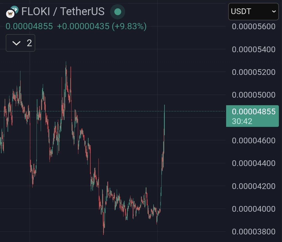 Nice pump by $FLOKI 📈

Floki pumped +9.83% today and +21% this week.