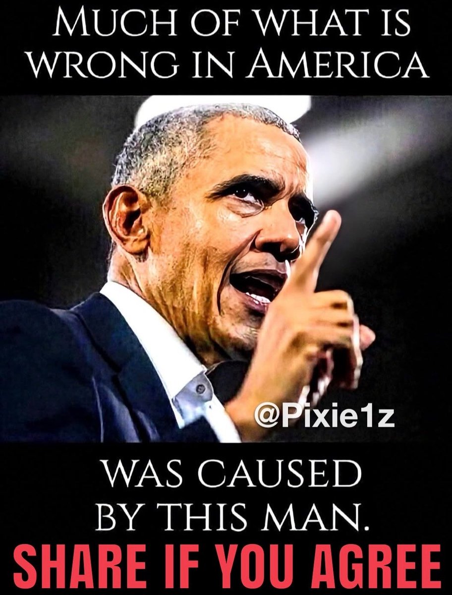 Pixie1z's tweet image. Obama must finally be arrested for the damage he did to the United States of America.